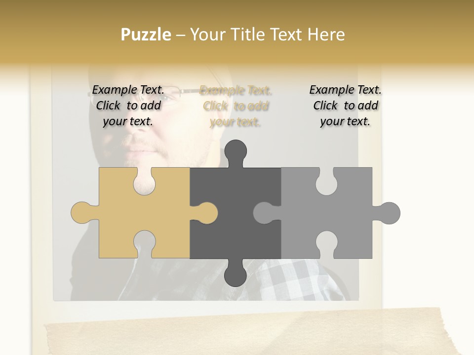 Polariod With Masking Tape. PowerPoint Template