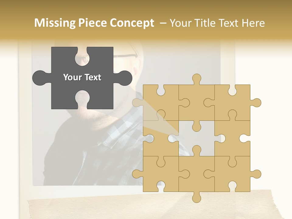 Polariod With Masking Tape. PowerPoint Template