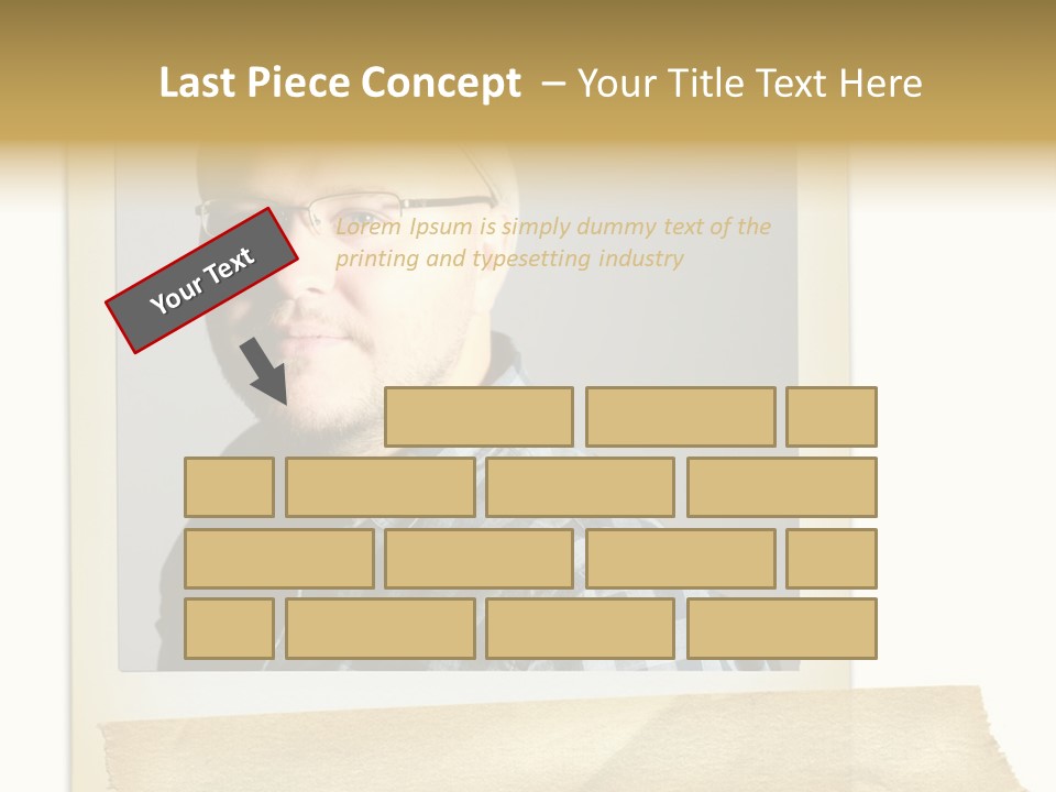 Polariod With Masking Tape. PowerPoint Template