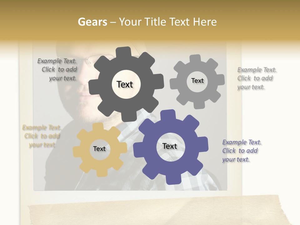 Polariod With Masking Tape. PowerPoint Template