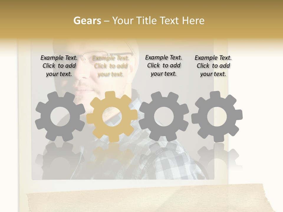 Polariod With Masking Tape. PowerPoint Template