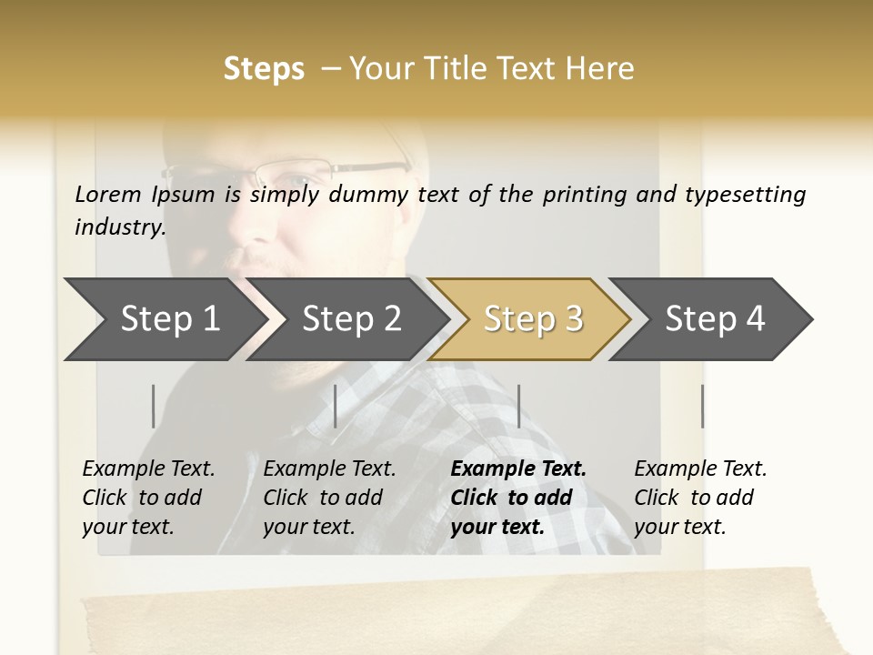 Polariod With Masking Tape. PowerPoint Template