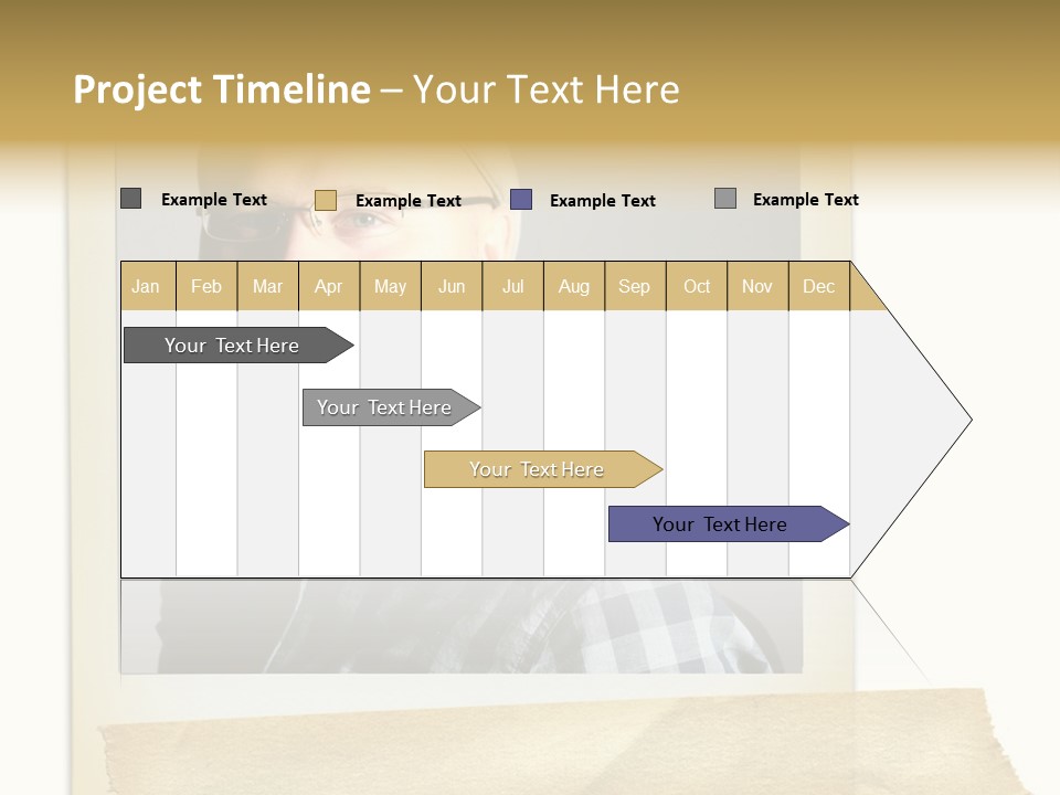 Polariod With Masking Tape. PowerPoint Template