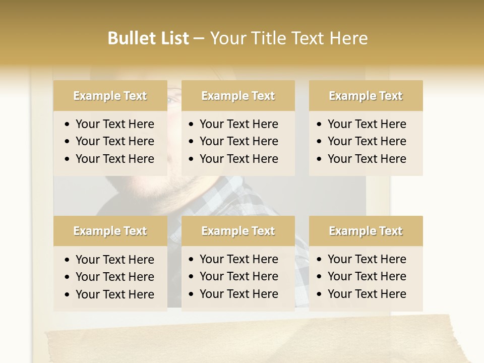 Polariod With Masking Tape. PowerPoint Template