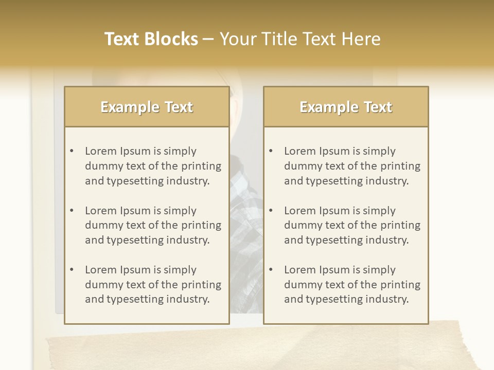 Polariod With Masking Tape. PowerPoint Template