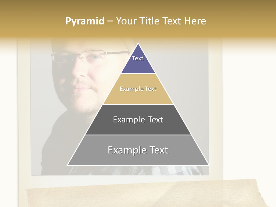 Polariod With Masking Tape. PowerPoint Template