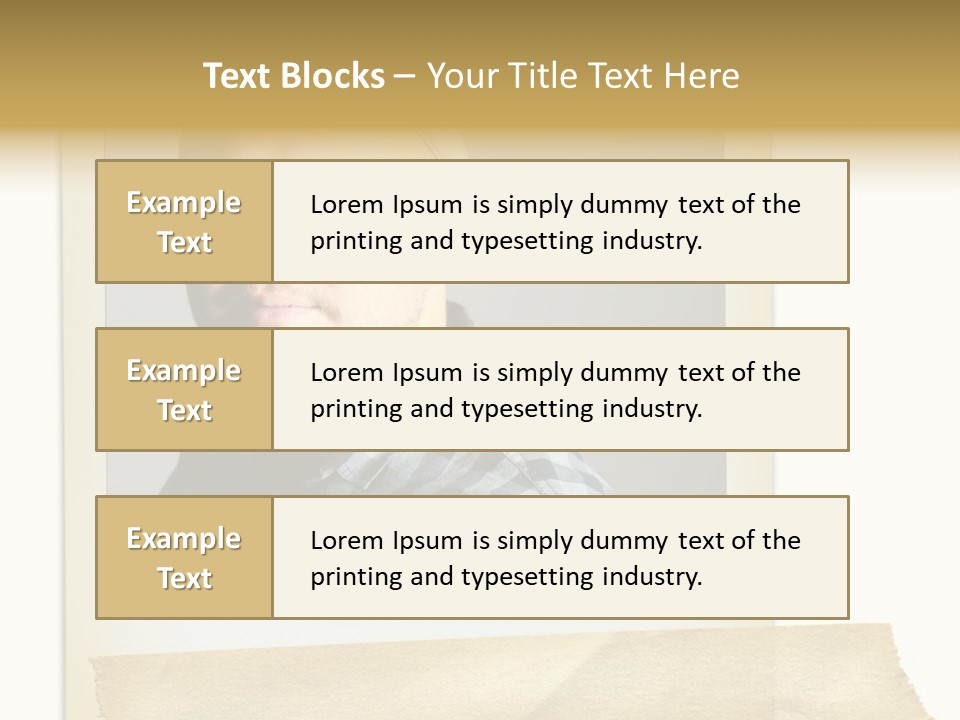 Polariod With Masking Tape. PowerPoint Template