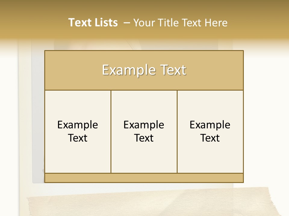 Polariod With Masking Tape. PowerPoint Template