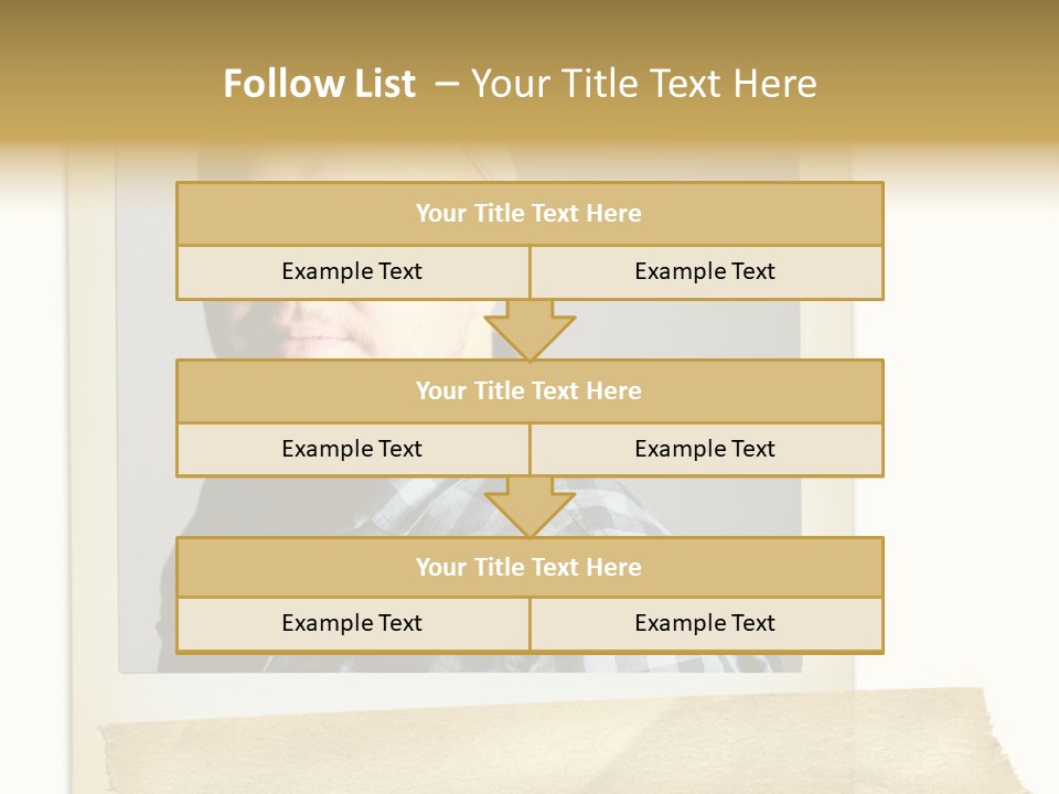 Polariod With Masking Tape. PowerPoint Template