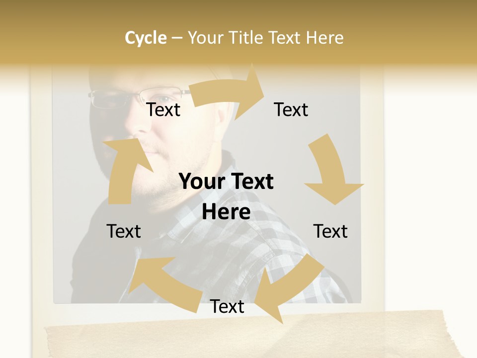 Polariod With Masking Tape. PowerPoint Template