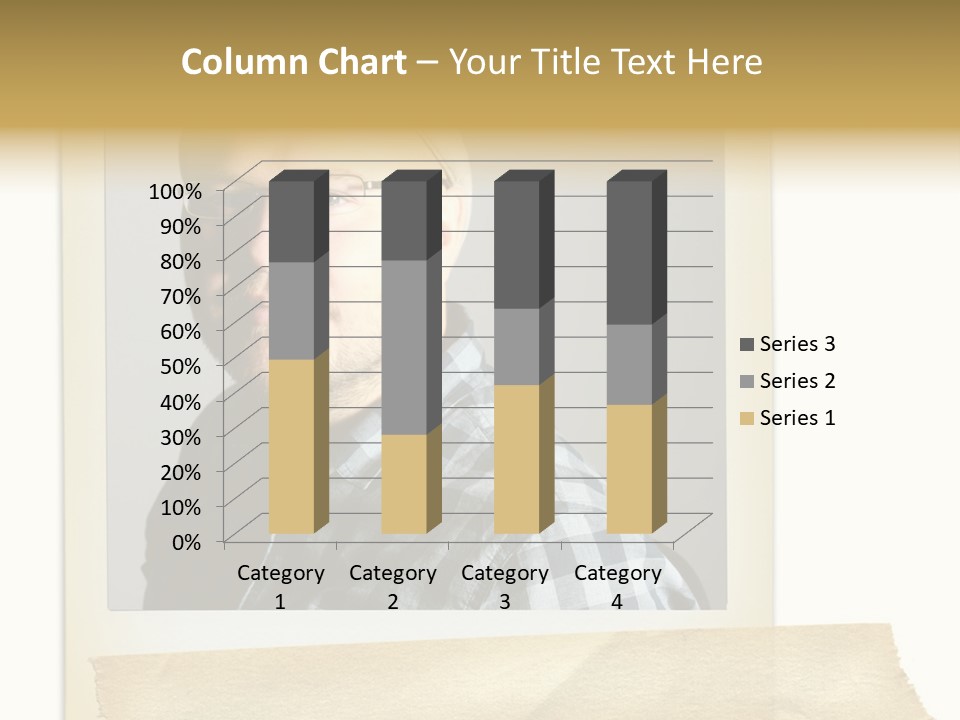Polariod With Masking Tape. PowerPoint Template