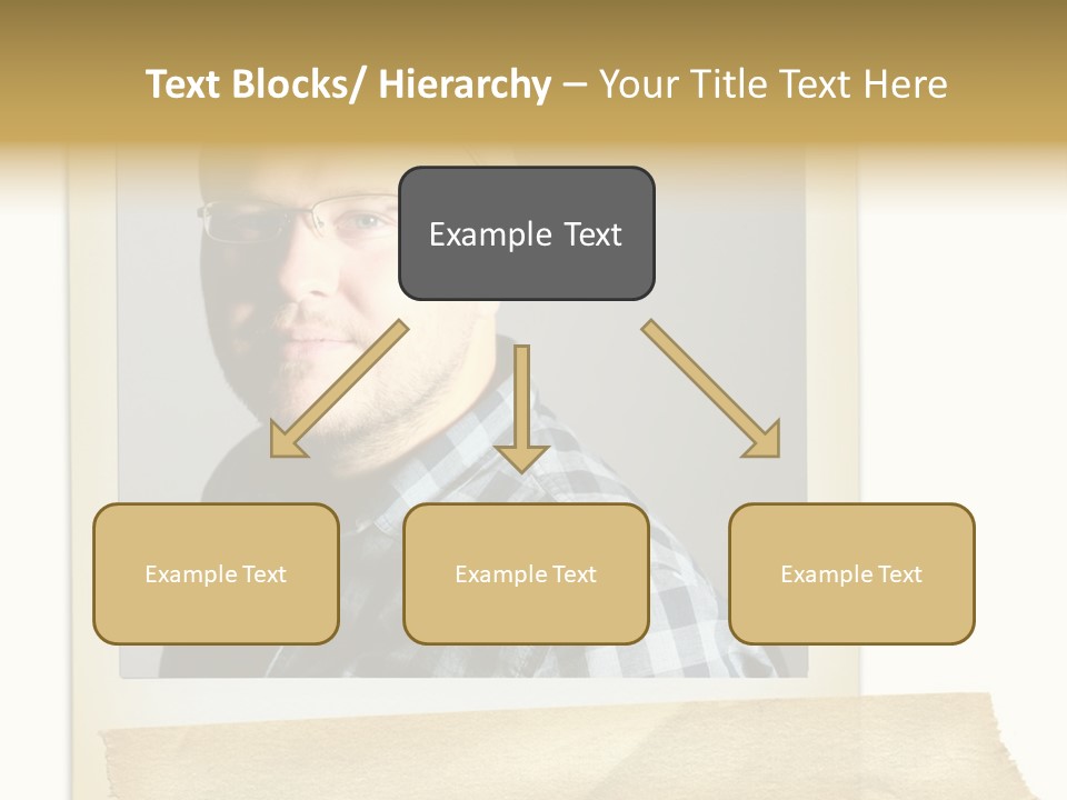 Polariod With Masking Tape. PowerPoint Template