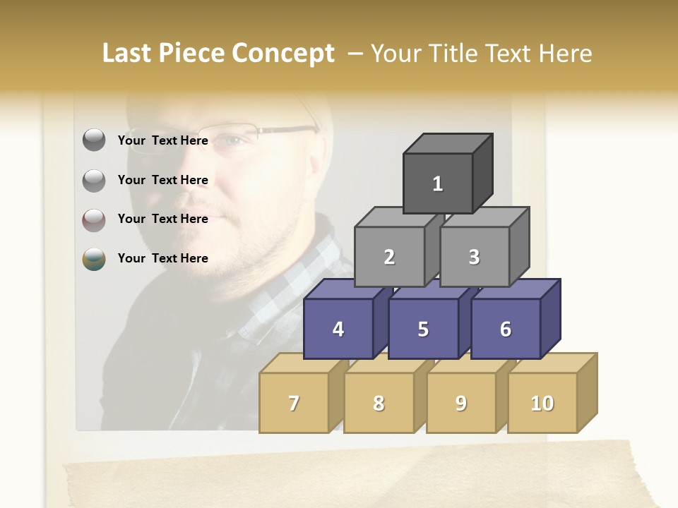 Polariod With Masking Tape. PowerPoint Template