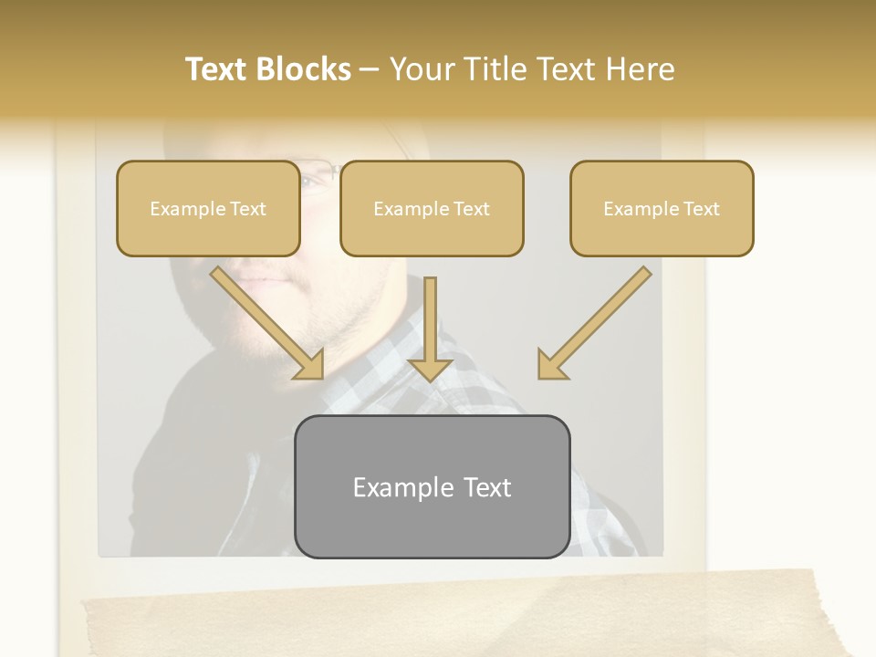 Polariod With Masking Tape. PowerPoint Template