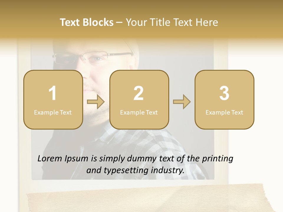 Polariod With Masking Tape. PowerPoint Template