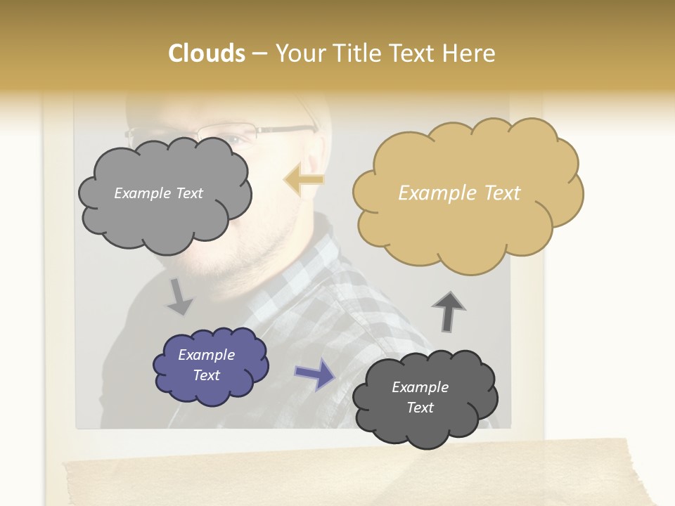 Polariod With Masking Tape. PowerPoint Template