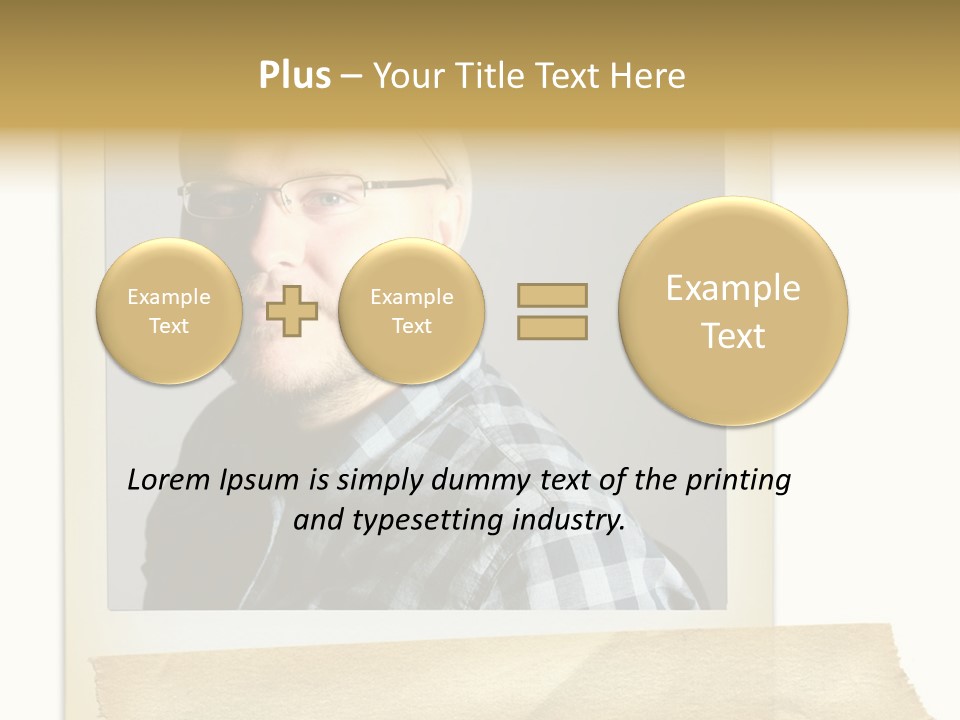 Polariod With Masking Tape. PowerPoint Template