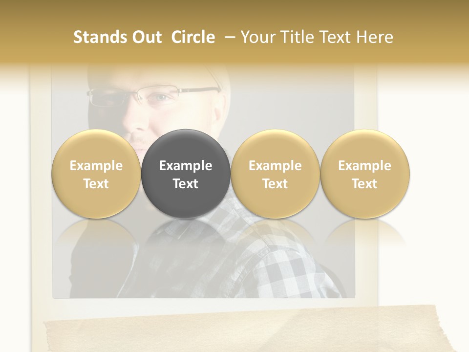 Polariod With Masking Tape. PowerPoint Template