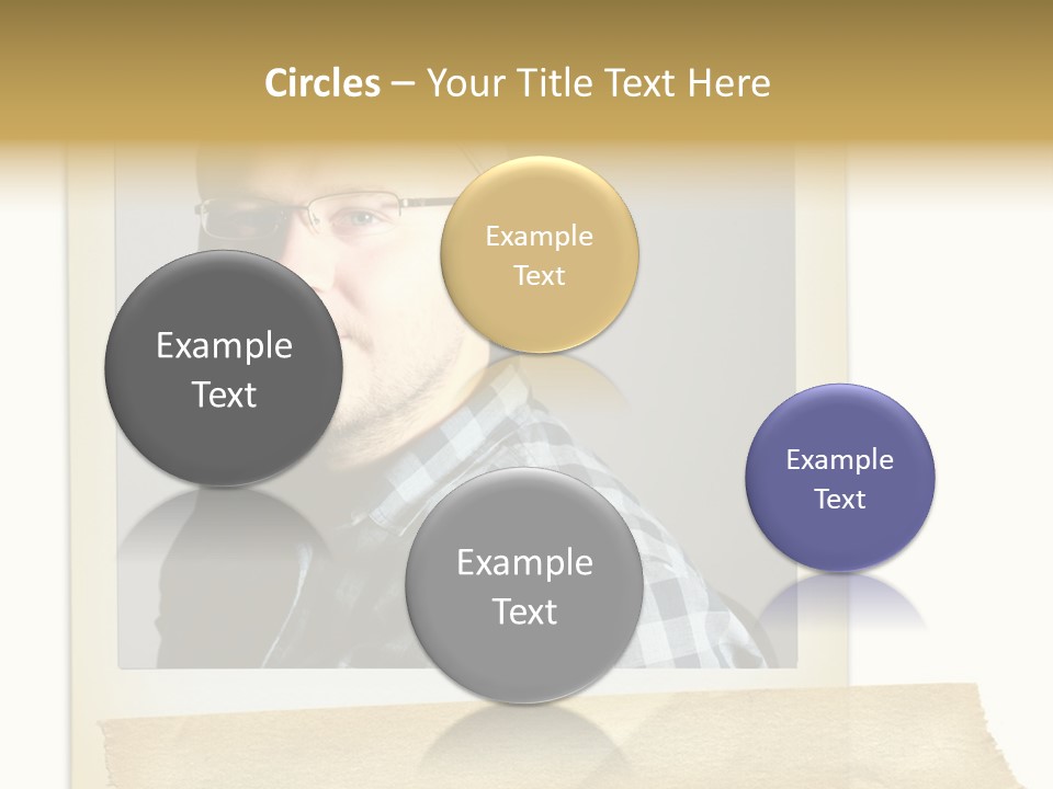Polariod With Masking Tape. PowerPoint Template
