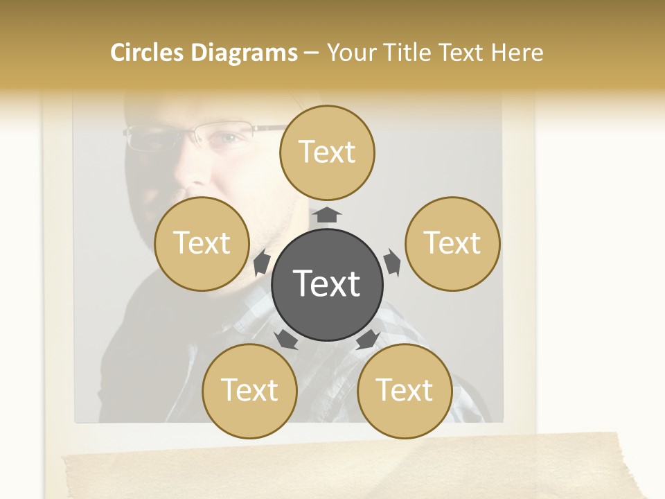 Polariod With Masking Tape. PowerPoint Template