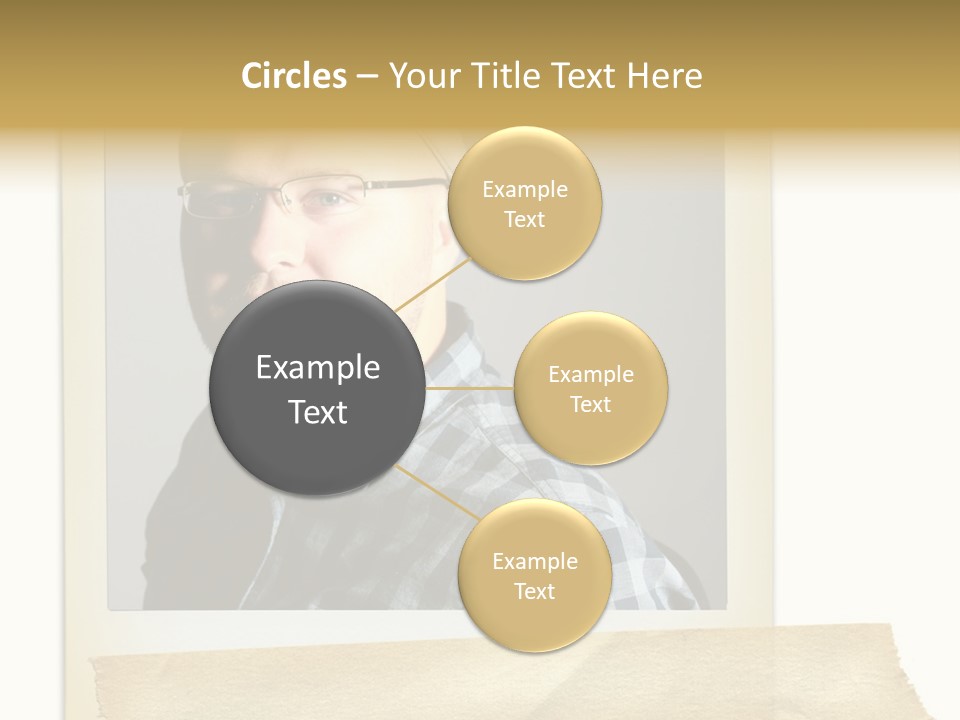 Polariod With Masking Tape. PowerPoint Template