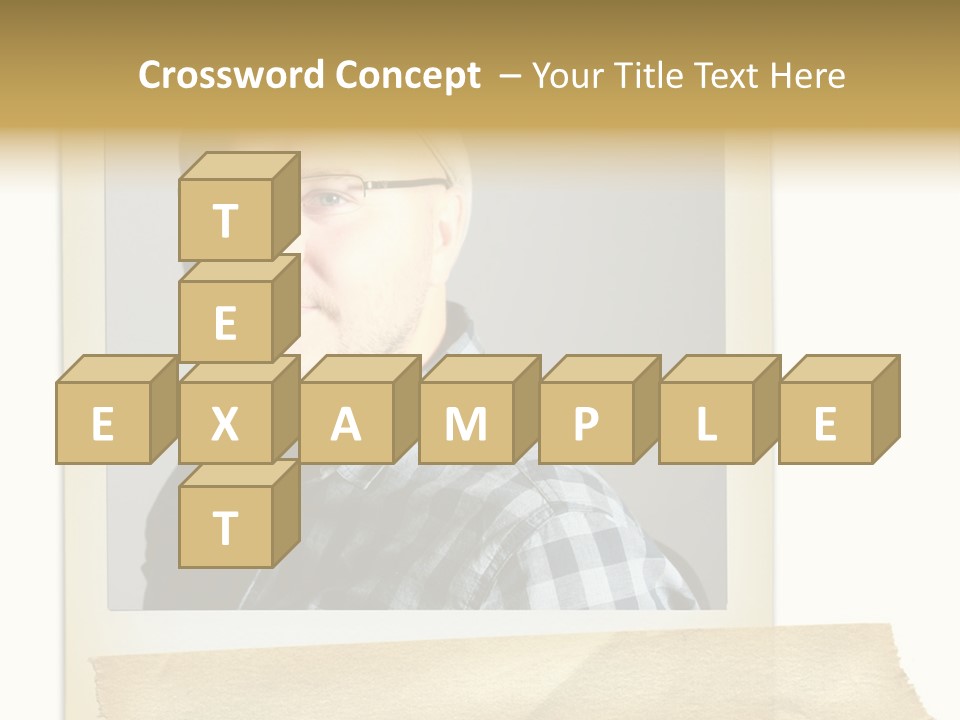 Polariod With Masking Tape. PowerPoint Template