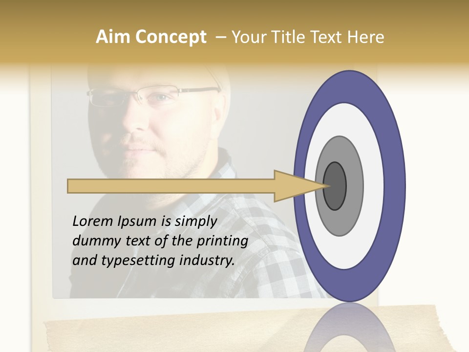 Polariod With Masking Tape. PowerPoint Template