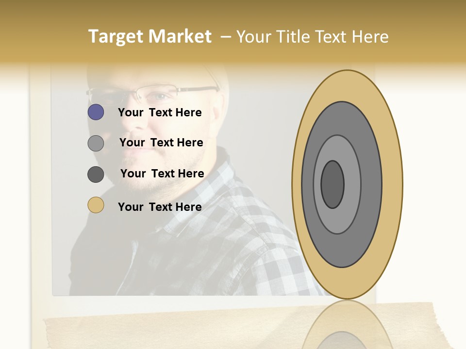 Polariod With Masking Tape. PowerPoint Template