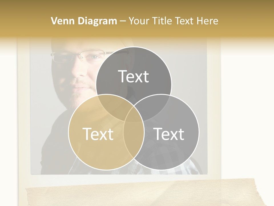 Polariod With Masking Tape. PowerPoint Template