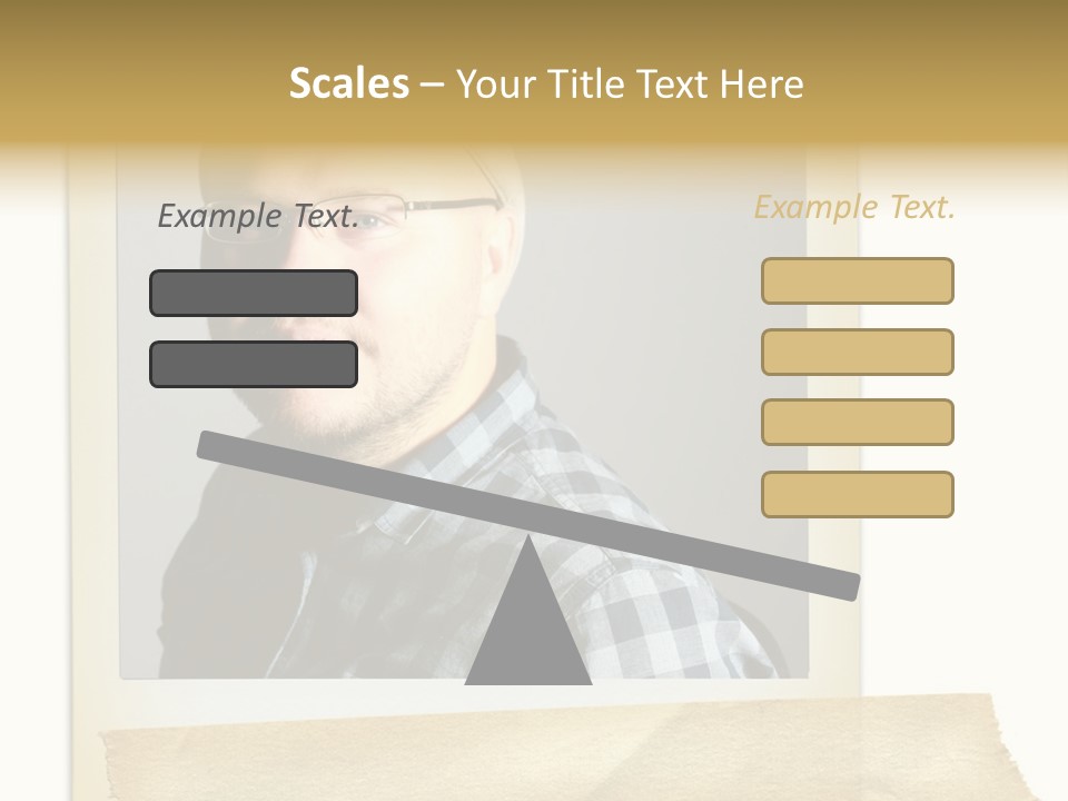 Polariod With Masking Tape. PowerPoint Template