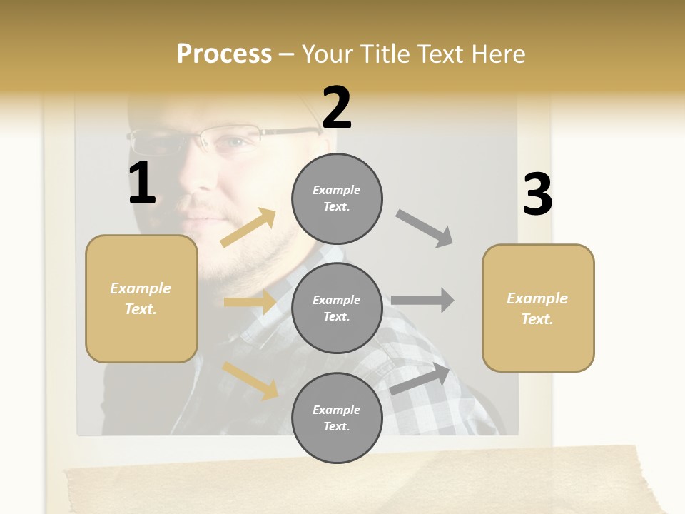 Polariod With Masking Tape. PowerPoint Template