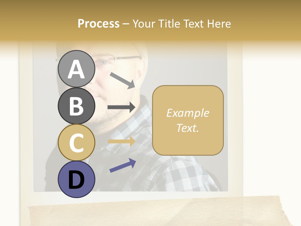 Polariod With Masking Tape. PowerPoint Template