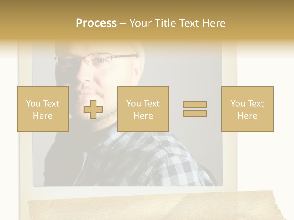Polariod With Masking Tape. PowerPoint Template