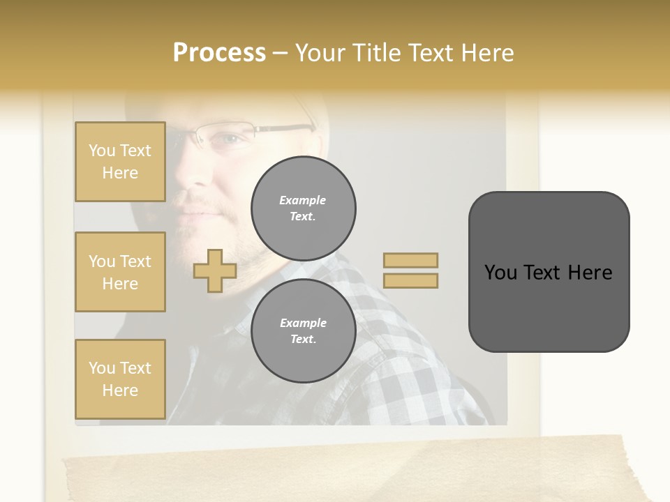 Polariod With Masking Tape. PowerPoint Template