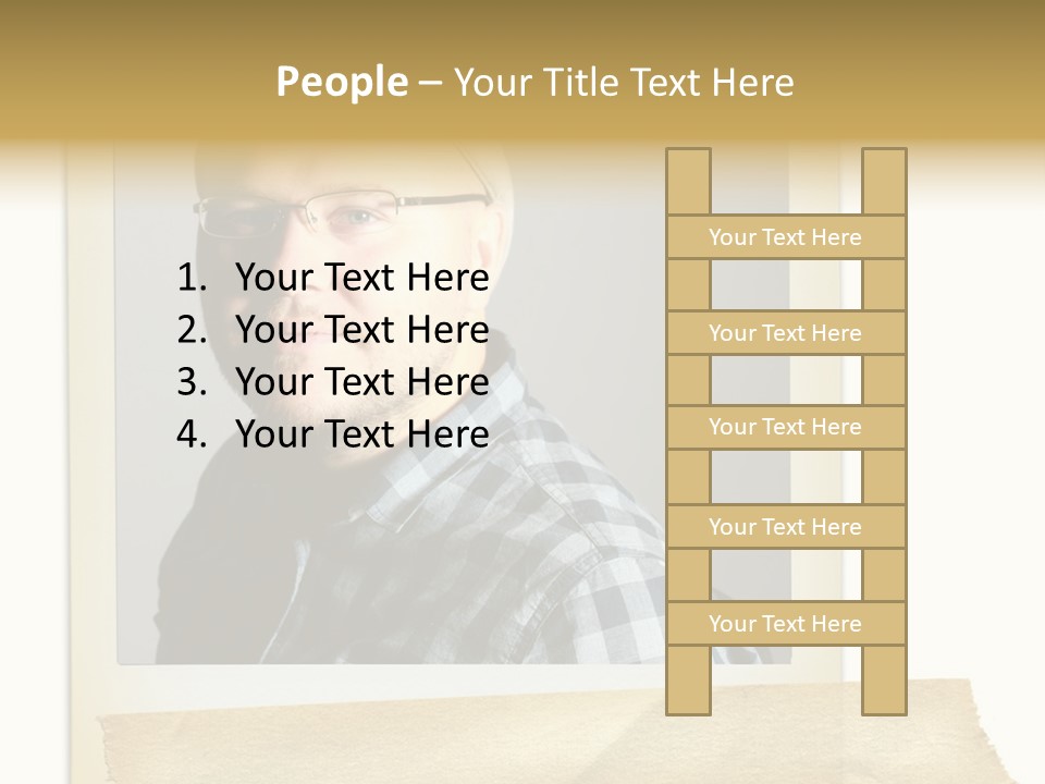 Polariod With Masking Tape. PowerPoint Template