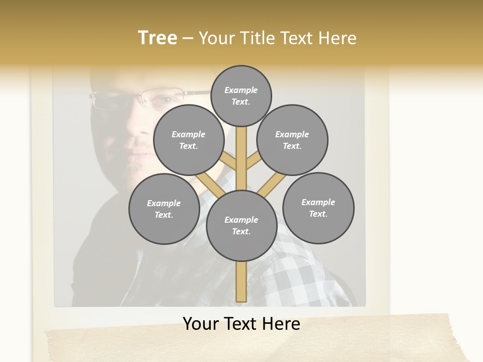 Polariod With Masking Tape. PowerPoint Template