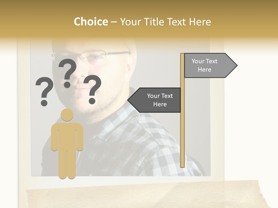 Polariod With Masking Tape. PowerPoint Template