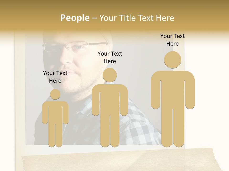 Polariod With Masking Tape. PowerPoint Template
