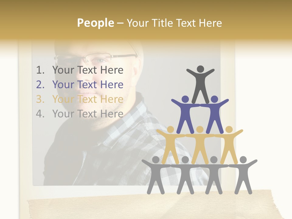 Polariod With Masking Tape. PowerPoint Template