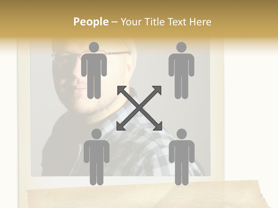 Polariod With Masking Tape. PowerPoint Template