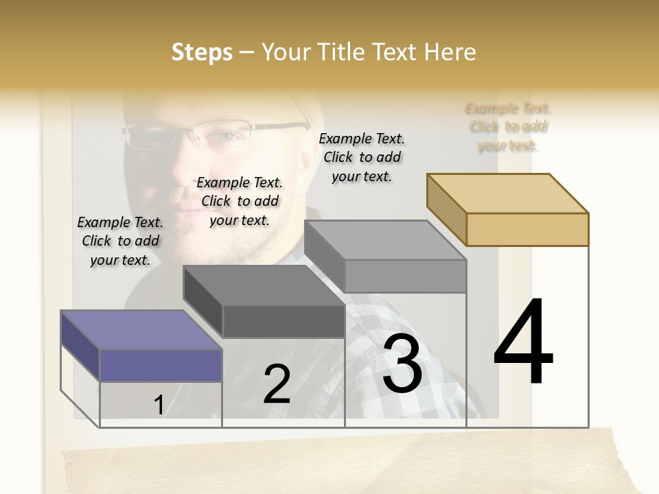 Polariod With Masking Tape. PowerPoint Template