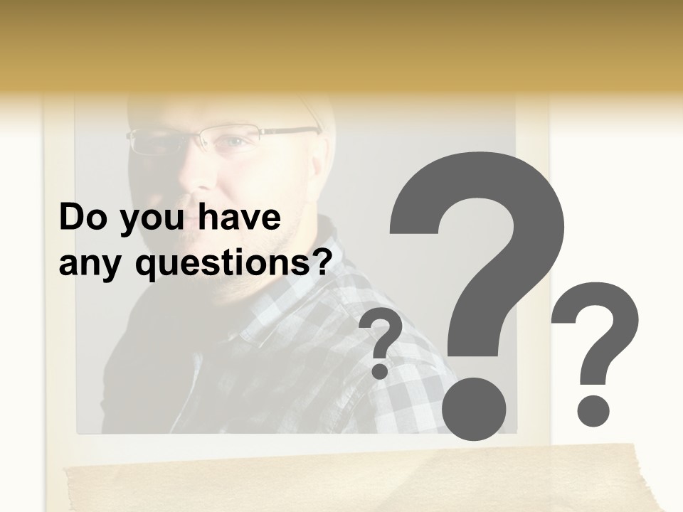 Polariod With Masking Tape. PowerPoint Template