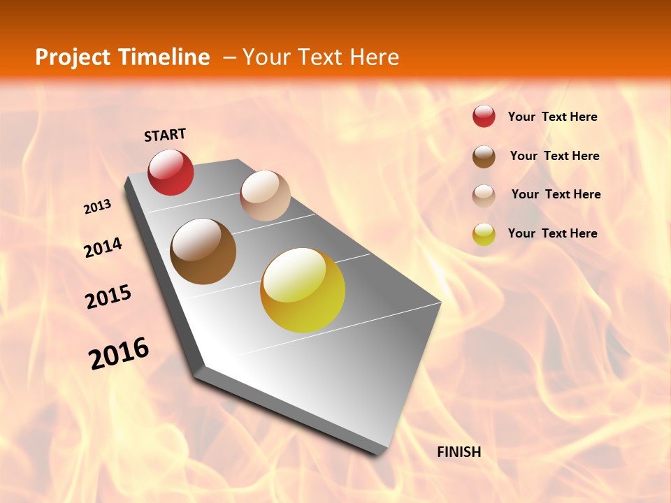 Burning Fire Close-Up, May Be Used As Background PowerPoint Template