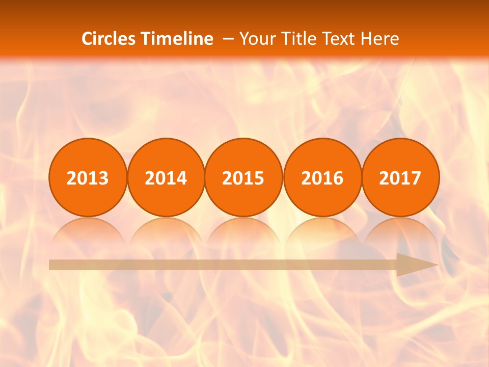 Burning Fire Close-Up, May Be Used As Background PowerPoint Template