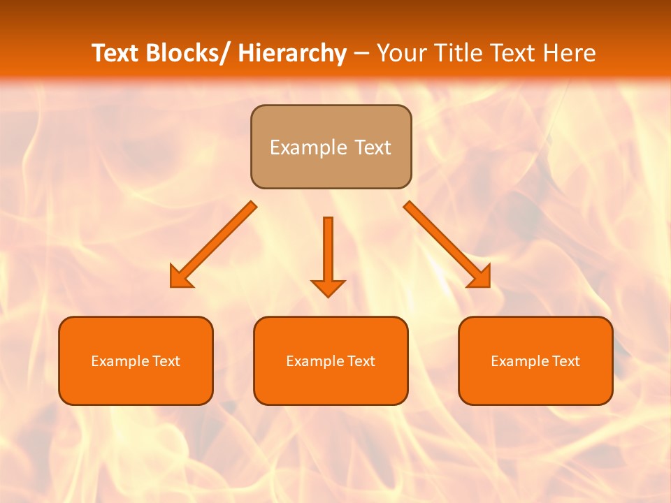 Burning Fire Close-Up, May Be Used As Background PowerPoint Template