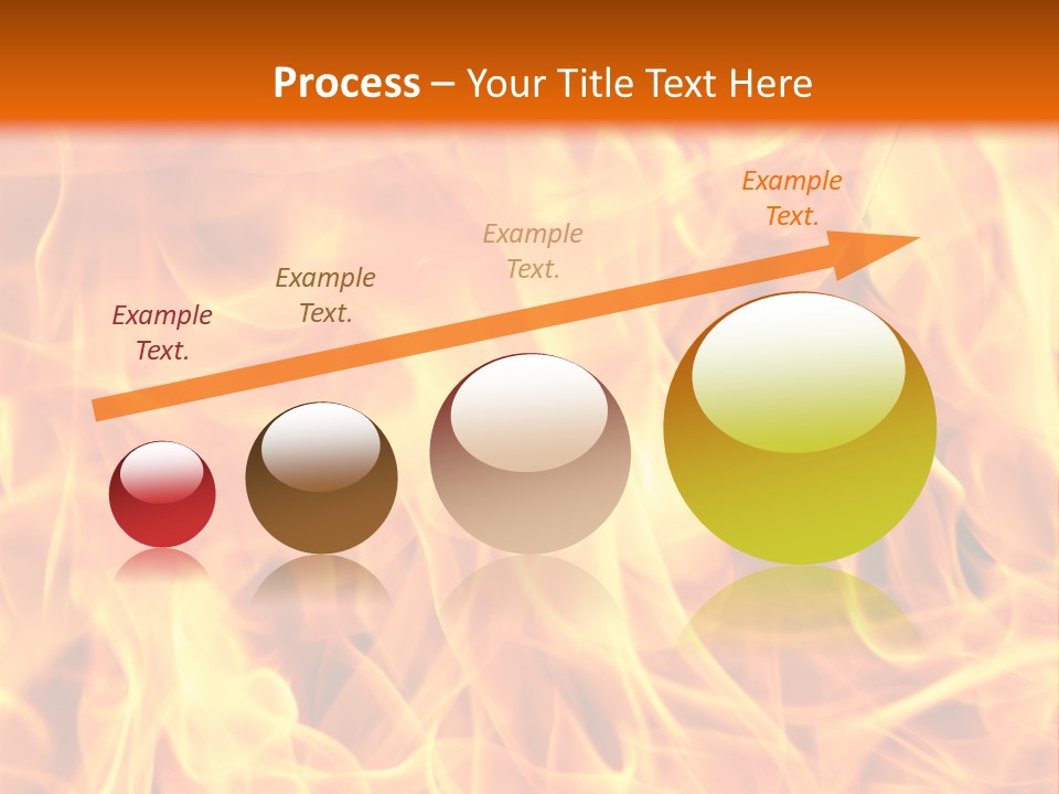 Burning Fire Close-Up, May Be Used As Background PowerPoint Template