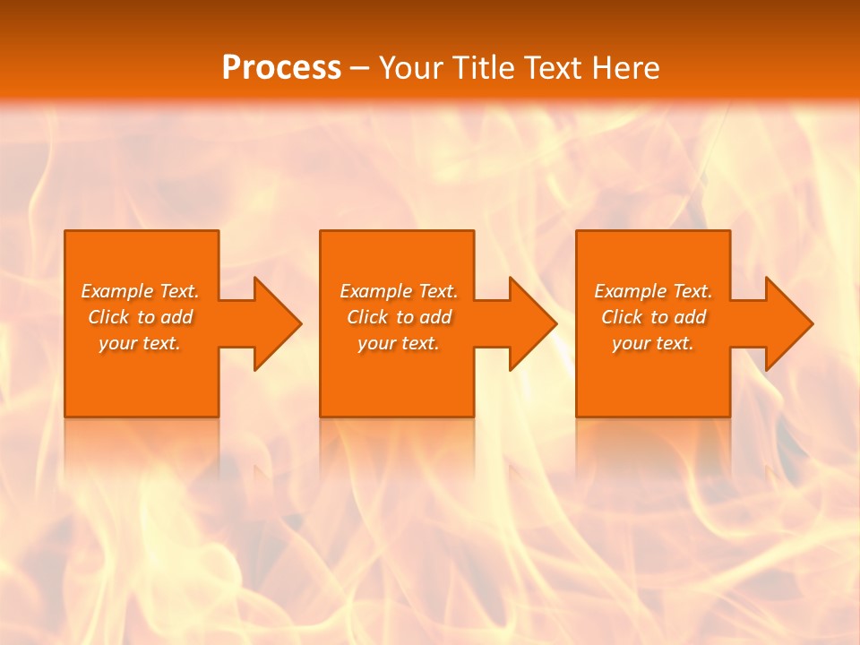 Burning Fire Close-Up, May Be Used As Background PowerPoint Template