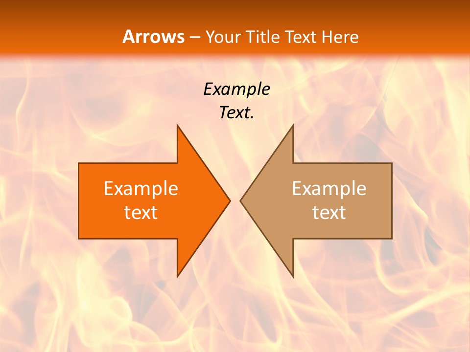 Burning Fire Close-Up, May Be Used As Background PowerPoint Template