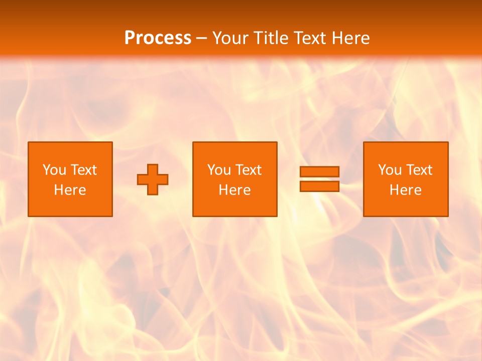 Burning Fire Close-Up, May Be Used As Background PowerPoint Template
