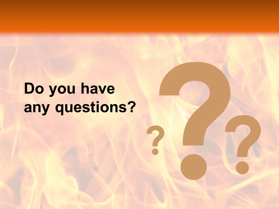 Burning Fire Close-Up, May Be Used As Background PowerPoint Template